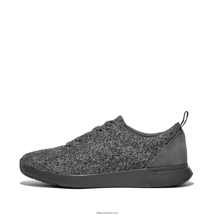 Men FLEXKNIT E01 Merino Wool-Mix Trainers Fitflop 882F356 Love Grey - Image 1