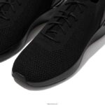 Men FLEXKNIT Trainers Fitflop 882F350 All Black - Image 3
