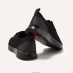 Men FLEXKNIT Trainers Fitflop 882F350 All Black - Image 4