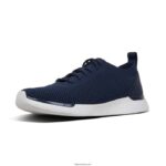 Men FLEXKNIT Trainers Fitflop 882F351 Midnight Navy - Image 3