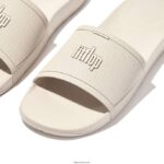Men IQUSHION Pool Sliders Fitflop 882F206 Stone Beige - Image 3