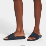 Men IQUSHION Pool Slides Fitflop 882F208 Midnight Navy - Image 2