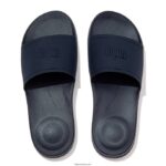 Men IQUSHION Pool Slides Fitflop 882F208 Midnight Navy - Image 3