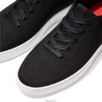 Men RALLY X Airyknit Trainers Fitflop 882F358 Black - Image 4