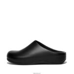 Men SHUV Leather Clogs Fitflop 882F363 Black