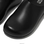 Men SHUV Leather Clogs Fitflop 882F363 Black - Image 3