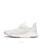 Men VITAMIN FFX Knit Sports Trainers Fitflop 882F354 Urban White Mix