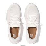 Men VITAMIN FFX Knit Sports Trainers Fitflop 882F354 Urban White Mix - Image 3
