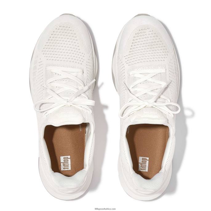 Men VITAMIN FFX Knit Sports Trainers Fitflop 882F354 Urban White Mix - Image 3