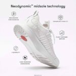 Men VITAMIN FFX Knit Sports Trainers Fitflop 882F354 Urban White Mix - Image 5