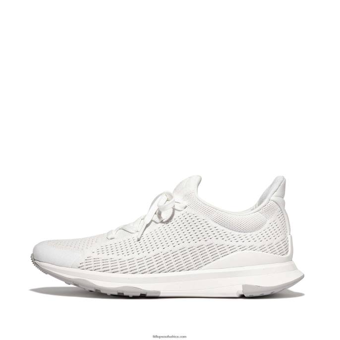 Men VITAMIN FFX Knit Sports Trainers Fitflop 882F354 Urban White Mix - Image 1