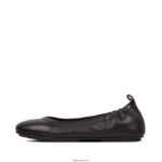 Women ALLEGRO Soft Leather Ballet Pumps Fitflop 882F285 Black