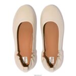 Women ALLEGRO Soft Leather Ballet Pumps Fitflop 882F288 Stone Beige - Image 4