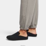 Women CHRISSIE II Haus Felt Slippers Fitflop 882F325 All Black - Image 2