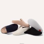 Women CHRISSIE II Haus Felt Slippers Fitflop 882F325 All Black - Image 5