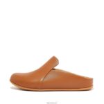 Women CHRISSIE II Haus Leather Slippers Fitflop 882F327 Light Tan