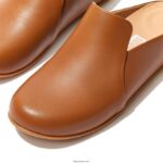 Women CHRISSIE II Haus Leather Slippers Fitflop 882F327 Light Tan - Image 4