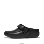Women GOGH PRO Superlight Leather Clogs Fitflop 882F338 Black