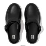 Women GOGH PRO Superlight Leather Clogs Fitflop 882F338 Black - Image 3