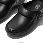 Women GOGH PRO Superlight Leather Clogs Fitflop 882F338 Black - Image 4