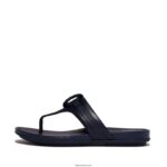 Women GRACIE Circlet Leather Toe-Post Sandals Fitflop 882F146 Midnight Navy