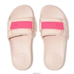 Women IQUSHION Adjustable Water-Resistant Slides Fitflop 882F109 Rose/Pop Pink - Image 3