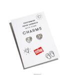 Women IQUSHION CHARMS Crystal Heart Charms 2-Pack Fitflop 882F30 Clear - Image 4