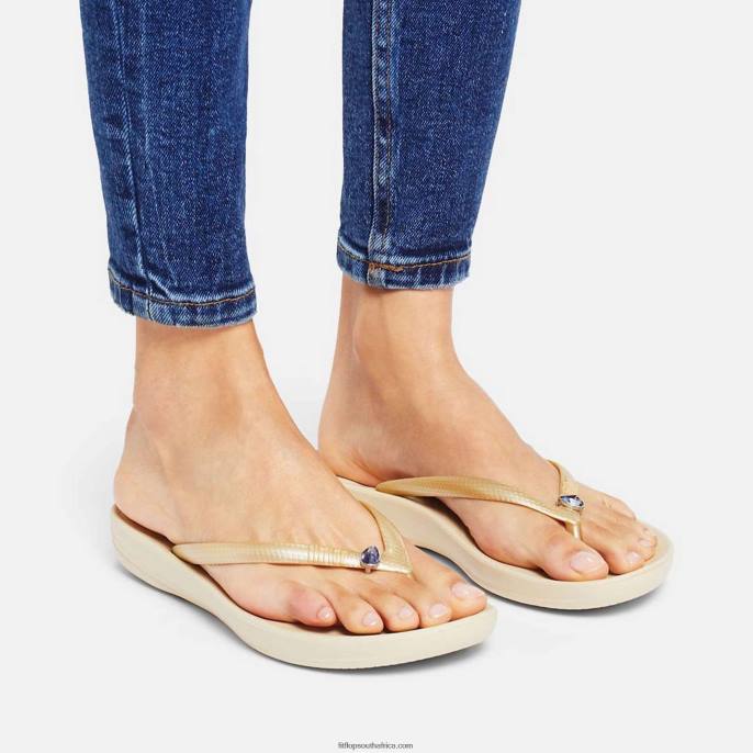 Women IQUSHION CHARMS Crystal Teardrop Charms 2-Pack Fitflop 882F29 Lavender - Image 2