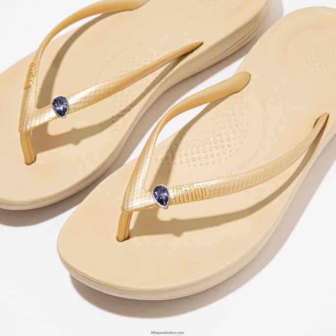 Women IQUSHION CHARMS Crystal Teardrop Charms 2-Pack Fitflop 882F29 Lavender - Image 3