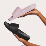 Women IQUSHION Pool Slides Fitflop 882F179 All Black - Image 5