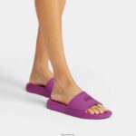 Women IQUSHION Pool Slides Fitflop 882F182 Miami Violet - Image 2