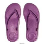 Women IQUSHION Transparent Flip Flops Fitflop 882F35 Miami Violet - Image 4