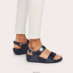Women LULU Crystal Back-Strap Sandals Fitflop 882F73 Midnight Navy - Image 2
