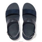 Women LULU Crystal Back-Strap Sandals Fitflop 882F73 Midnight Navy - Image 3