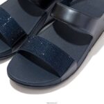 Women LULU Crystal Back-Strap Sandals Fitflop 882F73 Midnight Navy - Image 5