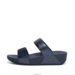 Women LULU Crystal Slides Fitflop 882F200 Midnight Navy