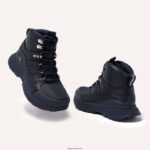 Women NEO-D-HYKER Leather-Mix Walking Boots Fitflop 882F298 All Navy - Image 5