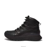 Women NEO-D-HYKER Leather-Mix Walking Boots Fitflop 882F299 All Black
