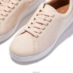 Women RALLY Canvas Trainers Fitflop 882F271 Rose Foam - Image 3