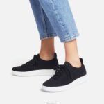 Women RALLY E01 Multi-Knit Trainers Fitflop 882F274 Black - Image 2