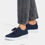 Women RALLY E01 Multi-Knit Trainers Fitflop 882F277 Midnight Navy - Image 2