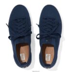 Women RALLY E01 Multi-Knit Trainers Fitflop 882F277 Midnight Navy - Image 4