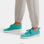 Women RALLY E01 Multi-Knit Trainers Fitflop 882F278 Tahiti Blue - Image 2