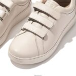 Women RALLY Leather Strap Trainers Fitflop 882F262 Stone Beige - Image 4