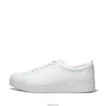 Women RALLY Leather Trainers Fitflop 882F243 Seafoam Blue