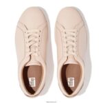Women RALLY Leather Trainers Fitflop 882F244 Rose Foam - Image 3