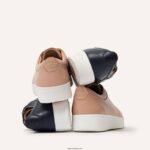 Women RALLY Leather Trainers Fitflop 882F246 Midnight Navy - Image 4