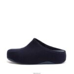 Women SHUV Cushy Felt Clog Slippers Fitflop 882F320 Midnight Navy