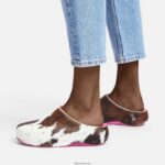 Women SHUV X YINKA ILORI Leather Clogs Fitflop 882F345 Brown Mix - Image 2
