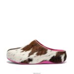 Women SHUV X YINKA ILORI Leather Clogs Fitflop 882F345 Brown Mix